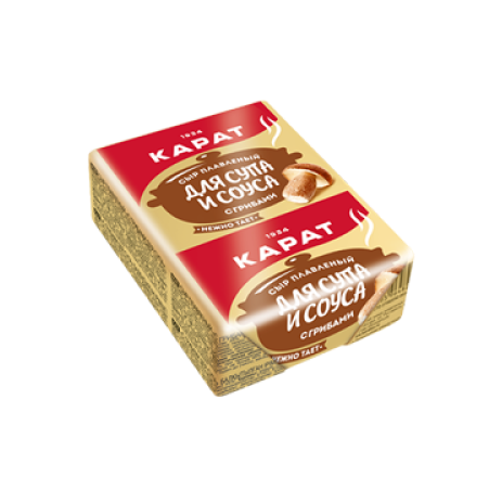 Сыр плавл. с Грибами для Супа 45%, 90г, фольга, Карат (10шт)
