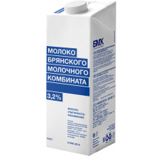 Молоко ультрапаст. 3,2%, 975мл, ТБА эйдж, БМК (12шт)