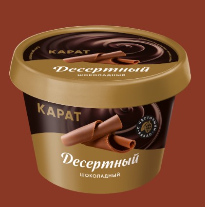 Сыр плавл. Шоколадный, 30%, 230г, стакан, Карат (8шт)