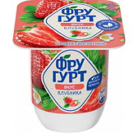 Продукт йогуртн. Клубника 2,5%, 115г, пл. стакан, Фругурт (12шт)