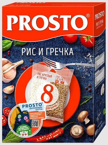 Рис и Гречка, 500г, коробка, PROSTO (12шт)