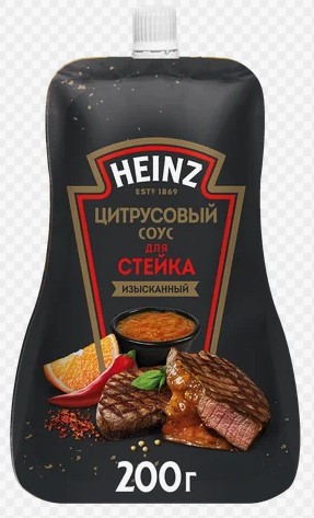 Соус Цитрусовый, 200г, дойпак, HEINZ (14шт)