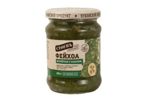 Фейхоа протертая с сахаром, 280г, ст. банка (евро), Стоевъ (12шт)