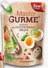 Майонез на перепелиных яйцах 50,5%, 700мл, дойпак+, MASTER GURME (12шт)