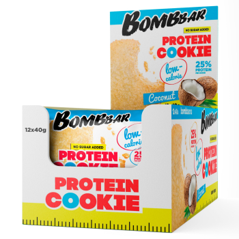 Печенье неглазированное Кокос, 40г, флоупак, BOMBBAR (12шт)