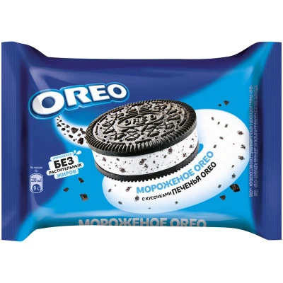 Мороженое Oreo сендвич, 76г, флоупак, Nestle (24шт)