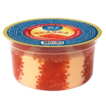 Икра имит. Лососевая с кремом Красная Сказка, 200г, пл/б, Европром (24шт)