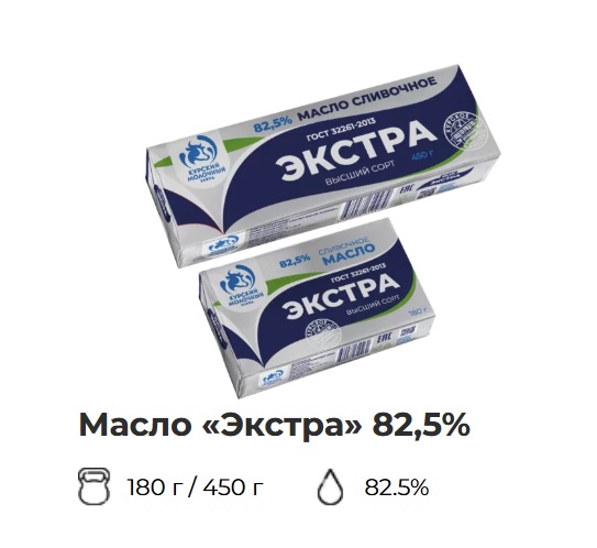 Масло сладко-сливочное Традиционное ЭКСТРА 82,5%, 450г, фольга, КМЗ (10шт)
