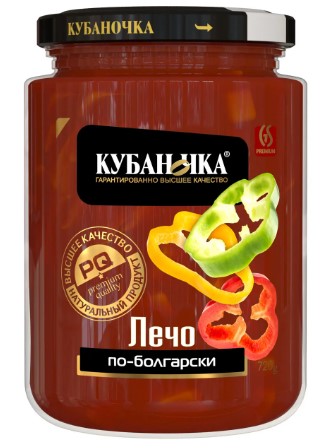 Лечо по-болгарски, 720г, ст/б, Кубаночка (8шт)
