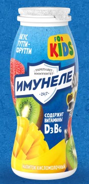 Напиток кисломол. Тутти-Фрутти 1,5%, 100г, ПЭТ, Имунеле (24шт)