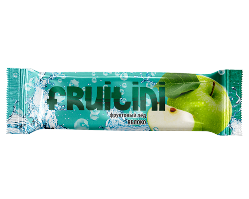 Фруктовый лёд зеленое яблоко, 70г, флоупак, FRUITINI (30шт)