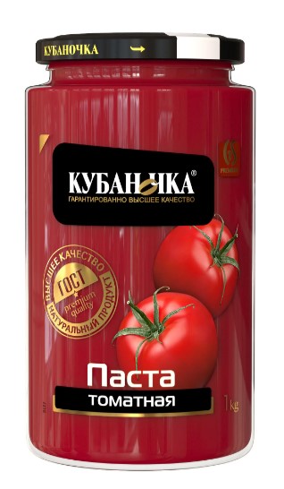 Томатная паста 25%, 1000г, ст/б, Кубаночка (12шт)