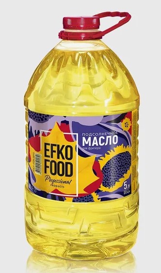 Масло подсолнечн. раф. дез. Высший сорт Professional для фритюра, 5л, ПЭТ, EFKO FOOD (4шт)