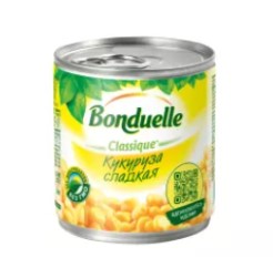 Кукуруза сладкая, 212мл, ж/б, BONDUELLE (12шт)