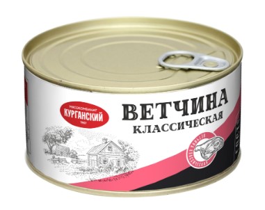 Ветчина классическая, 325г, ж/б с ключ., Стандарт (12шт)
