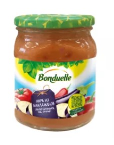 Икра из баклажанов, 500мл, ст/б, BONDUELLE (6шт)