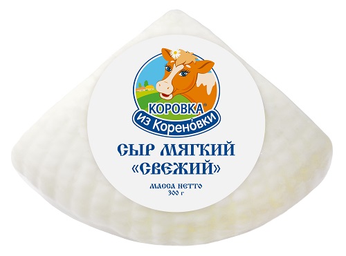 Сыр мягкий "Свежий" 45,0%, 300 г вакуум. уп., КизК