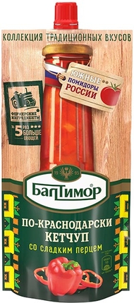 Кетчуп По-Краснодарски, 260г, дойпак+, Балтимор (28шт)