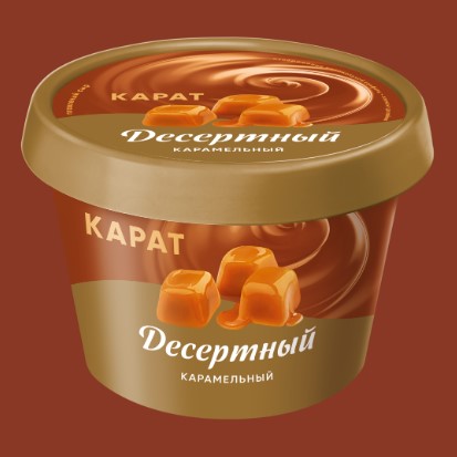 Сыр плавл. Карамельный, 30%, 230г, стакан, Карат (8шт)