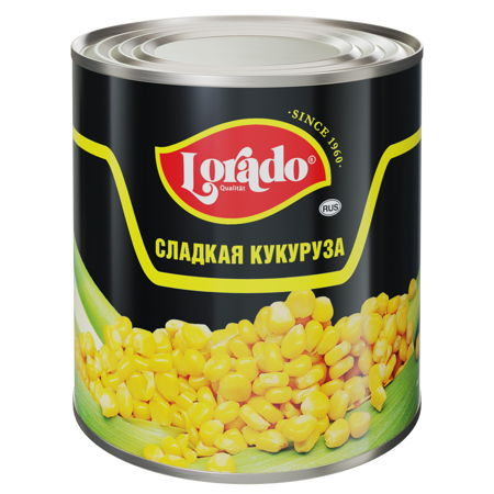 Кукуруза консерв., 425мл, ж/б, LORADO (12шт)