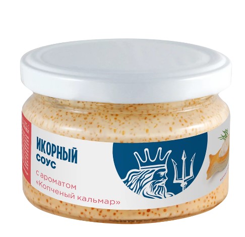 Икорный соус с аром. Копченый Кальмар, 180г, ст/б, Европром (6шт)