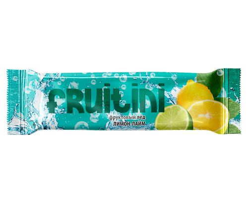 Фруктовый лёд лимон-лайм, 70г, флоупак, FRUITINI (30шт)