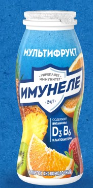 Напиток кисломол. Мультифрукт 1,2%, 100г, ПЭТ, Имунеле (24шт)