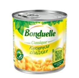 Кукуруза сладкая Молодая, 425мл, ж/б, BONDUELLE (12шт)