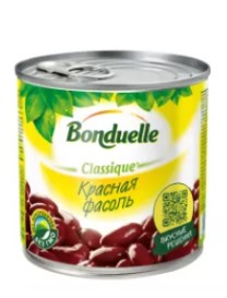 Фасоль Красная классическая, 425мл, ж/б, BONDUELLE (12шт)