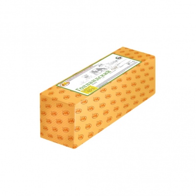 Сыр полутв. Голландский 45%, вес, брус, Юговской (5шт*3кг)