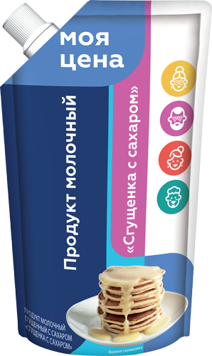 Сгущенка с сах. 1,0%, 270 г дойпак+, Моя Цена