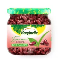 Красная фасоль без сахара, 350мл, ст/б, BONDUELLE (6шт)