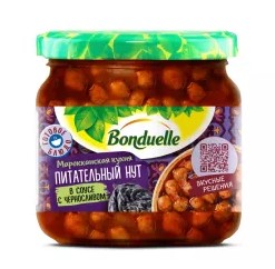 Нут с черносливом, 350мл, ст/б, BONDUELLE (6шт)