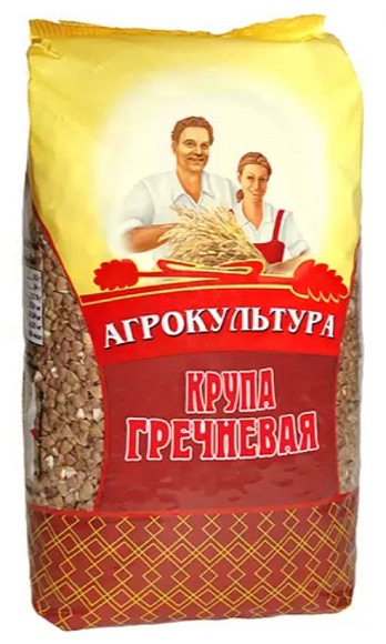 Крупа Гречневая, 800г, пакет, Агрокультура (12шт)