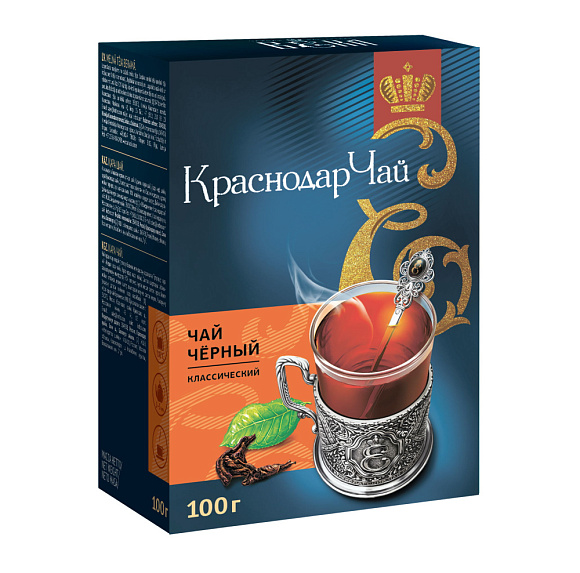 Чай черн. крупнолистовой, 100г, карт. пачка, Века (16шт)