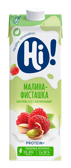 Коктейль растит. со вкусом Малина-Фисташка, 1л, тетрапак, HI (6шт)