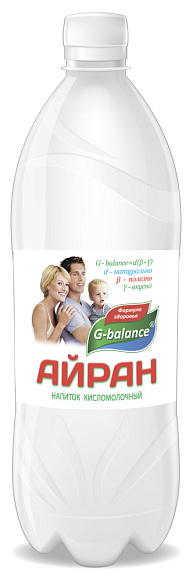 Напиток кисломолочный Айран 1 %, 1000мл, ПЭТ,G-balance (6шт)
