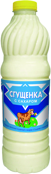 Сгущенка с сах. 1,0%, 1 кг бут. ПЭТ, Коровка