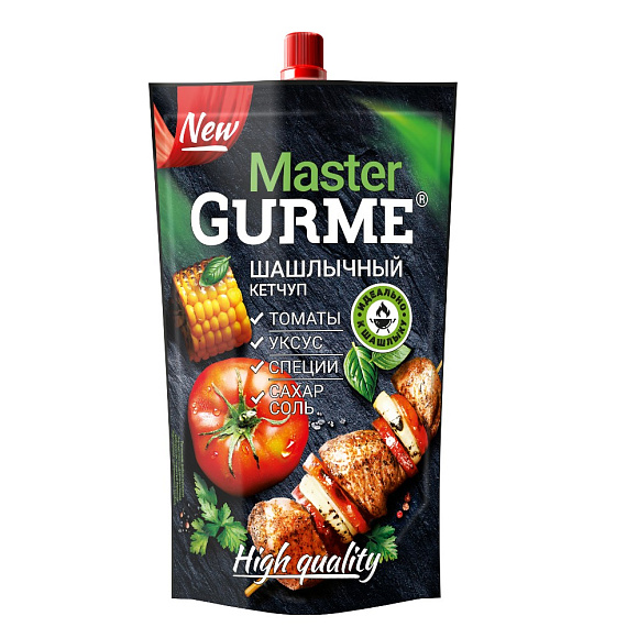 Кетчуп Шашлычный, 300г, Дой-пак+, MASTER GURME (24шт)
