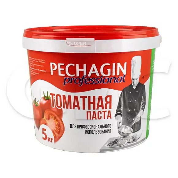 Томатная паста, 5кг, ведро, PECHAGIN PROFESSIONAL