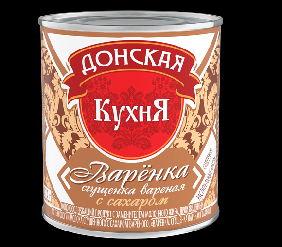 Варёнка. Сгущенка вар. с сах. 4,0%, 370 г 7А, Донская Кухня