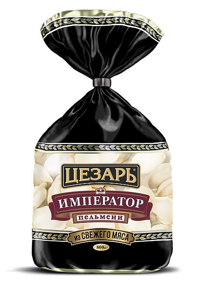 Пельмени Император св/гв, 800г, пленка, Цезарь (12шт)