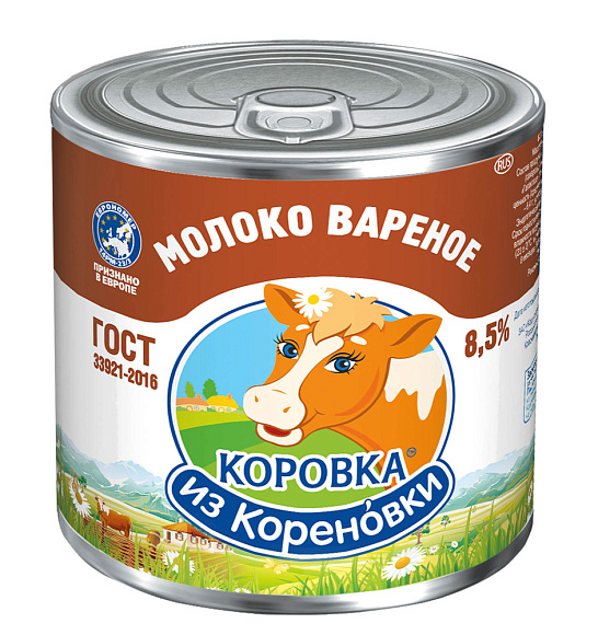 Молоко сгущ. с сах. ВАРЕНОЕ 8,5%, 370 г 7Е, КизК