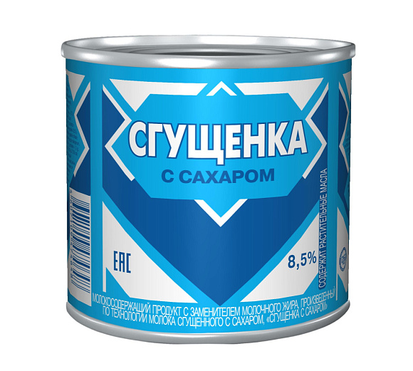 Сгущенка с сах. 8,5%, 370 г 7А