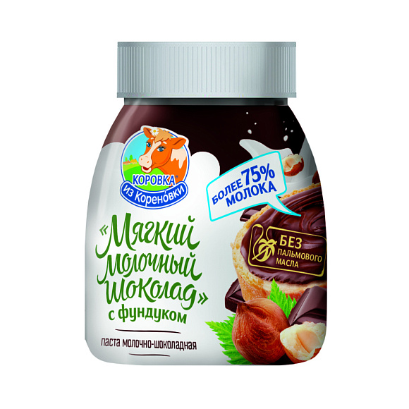 Мягкий молочный шоколад С ФУНД. 15,0%, 330 г банка ПЭТ, КизК