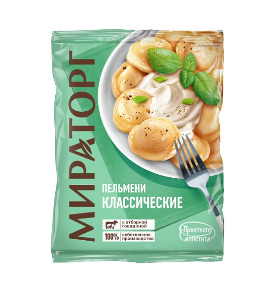 Пельмени Классические, 700г, флоупак, Мираторг (10шт)