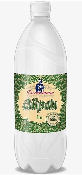 Напиток кисломолочный Айран 0,1 %, 1000мл, ПЭТ, Долголетие (6шт)