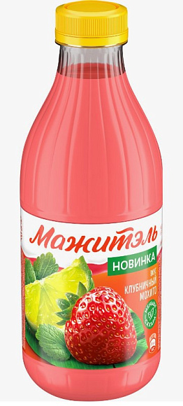 Напиток сыворот. Клубника-Мохито, 950г, ПЭТ, Мажитель (6шт)