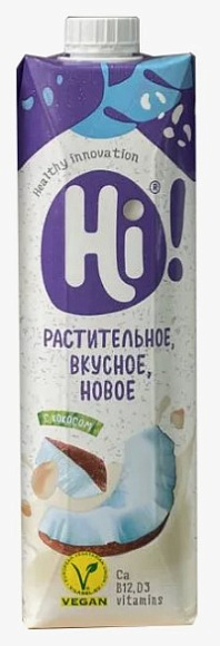 Напиток Соевый с Кокосом Новинка 1,8%, 1л, тетрапак, HI (12шт)
