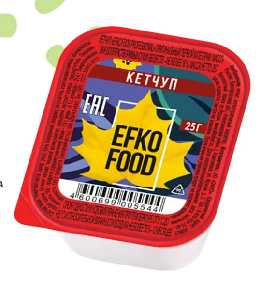 Кетчуп Professional Оригинальный 1 кат., 25г, дип-пот, EFKO FOOD (125шт)